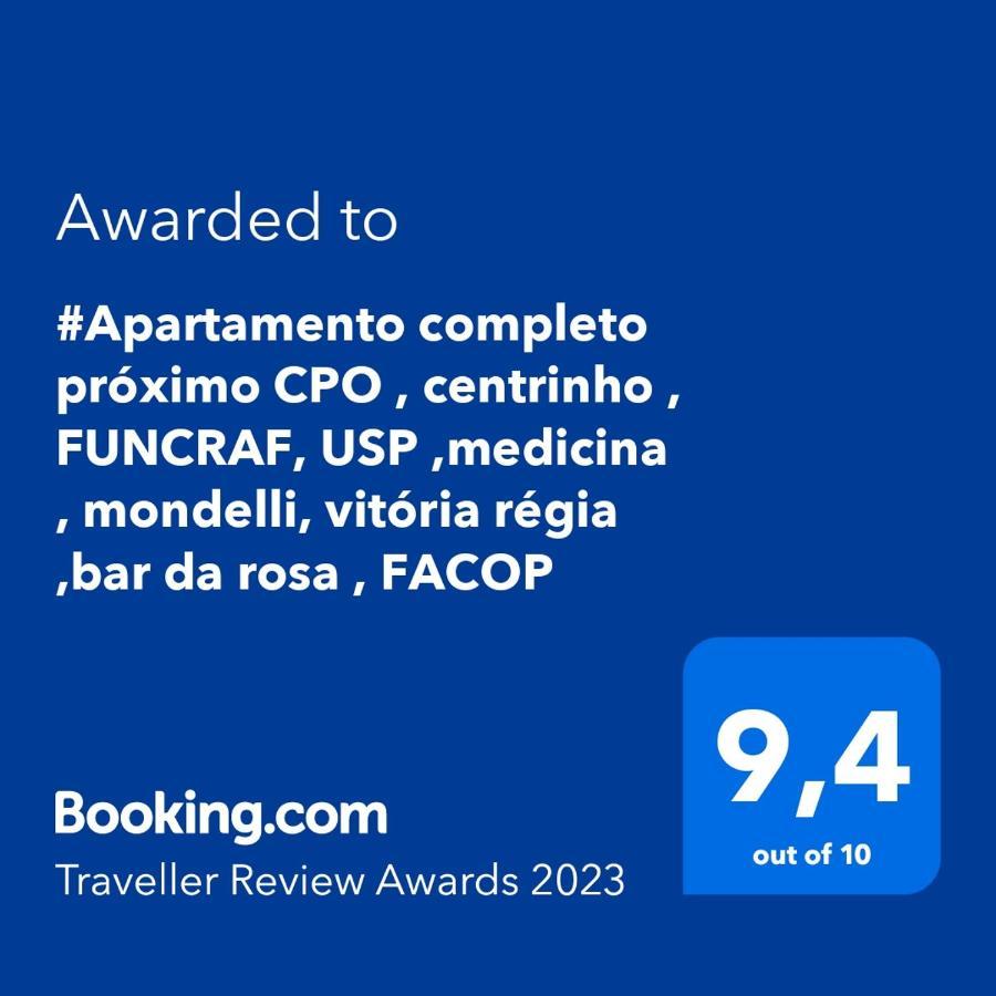 #Apartamento Completo Proximo Cpo , Centrinho , Funcraf, Usp ,Medicina , Mondelli, Vitoria Regia ,Bar Da Rosa , Facop Apartment Bauru Ngoại thất bức ảnh